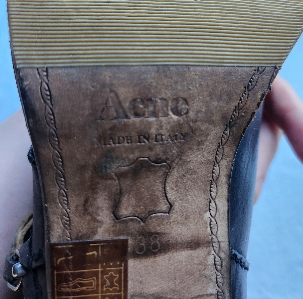 Acne Side Zip Ankle Boot - Picture 5 of 9